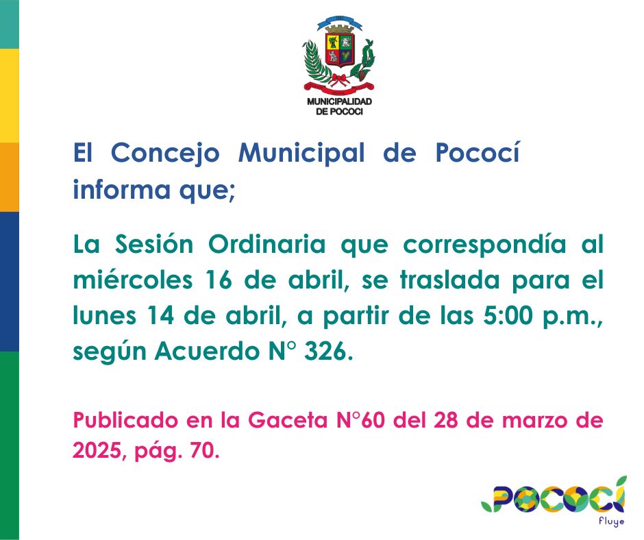 Cambio de sesión lunes 14 de abril